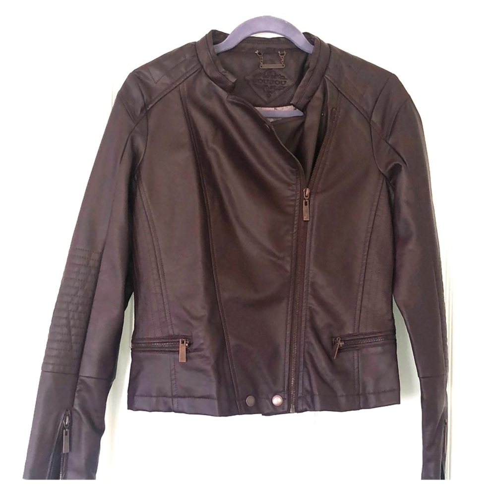 JouJou faux leather jacket- NWT 💜